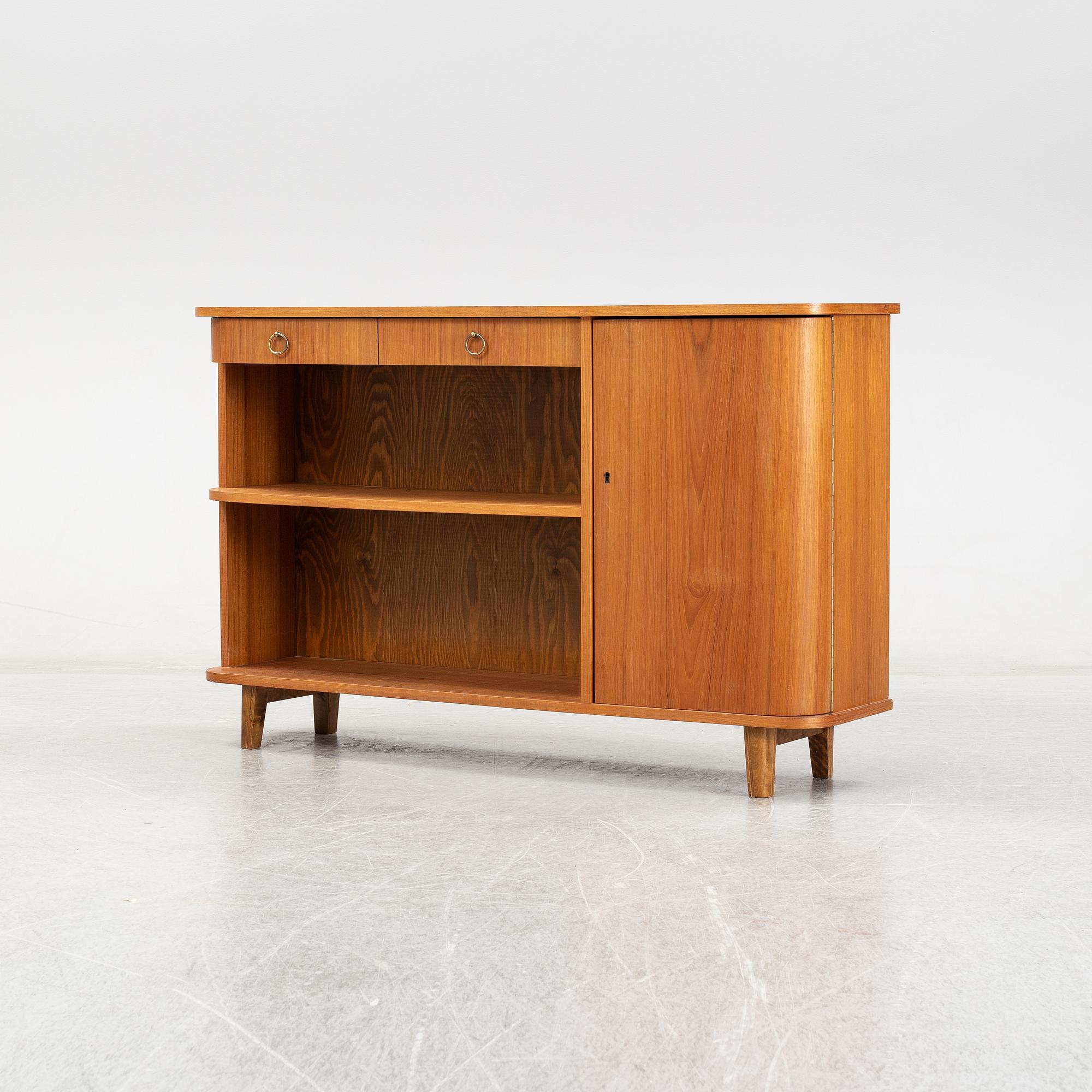 A teak book case. Second half of the 20th Century.