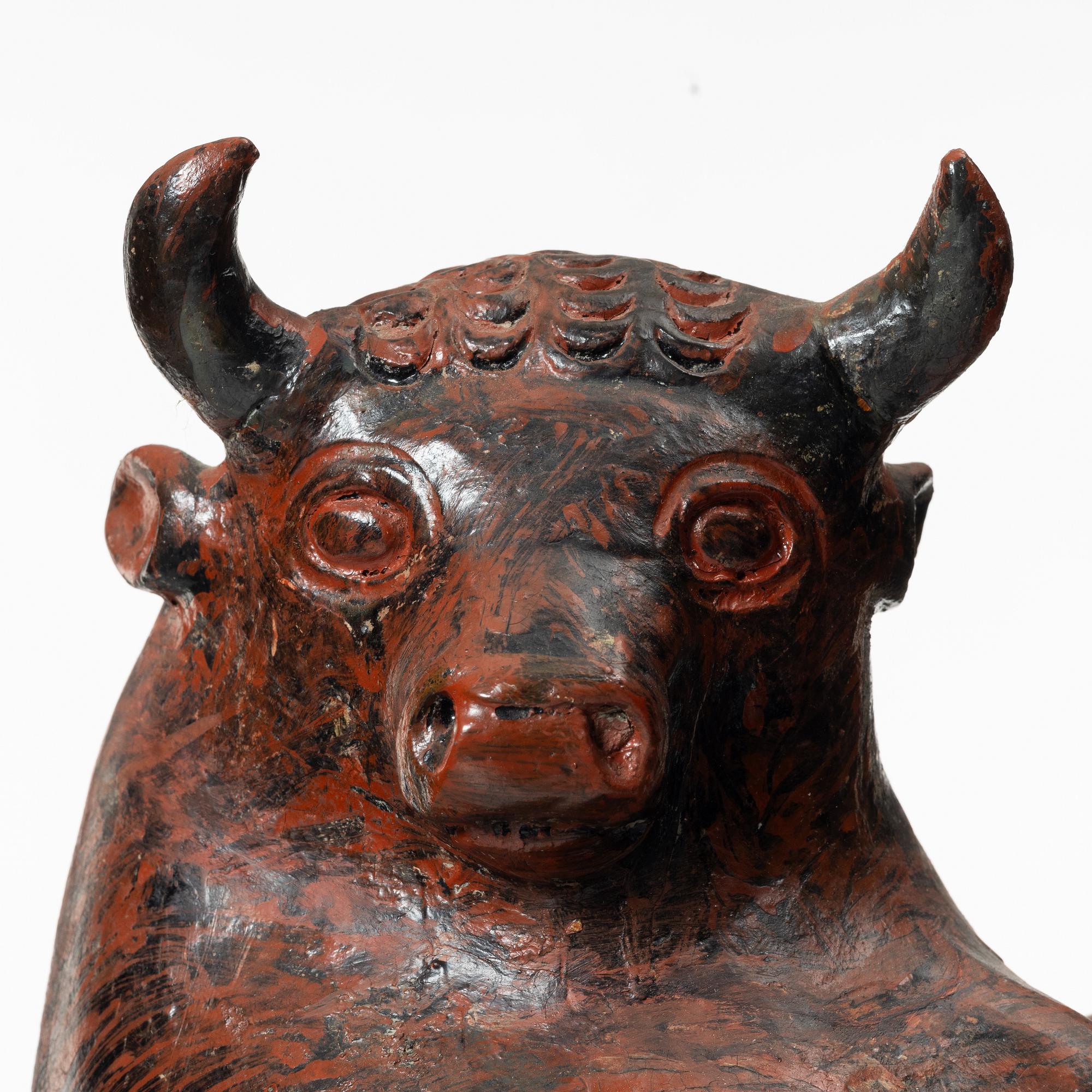 Allan Ebeling, a glazed ceramic sculpture of a bullfighter, Torshälla.