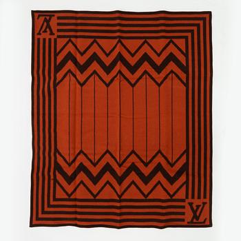 Louis Vuitton, a wool blanket with leather harness, special order 2003.