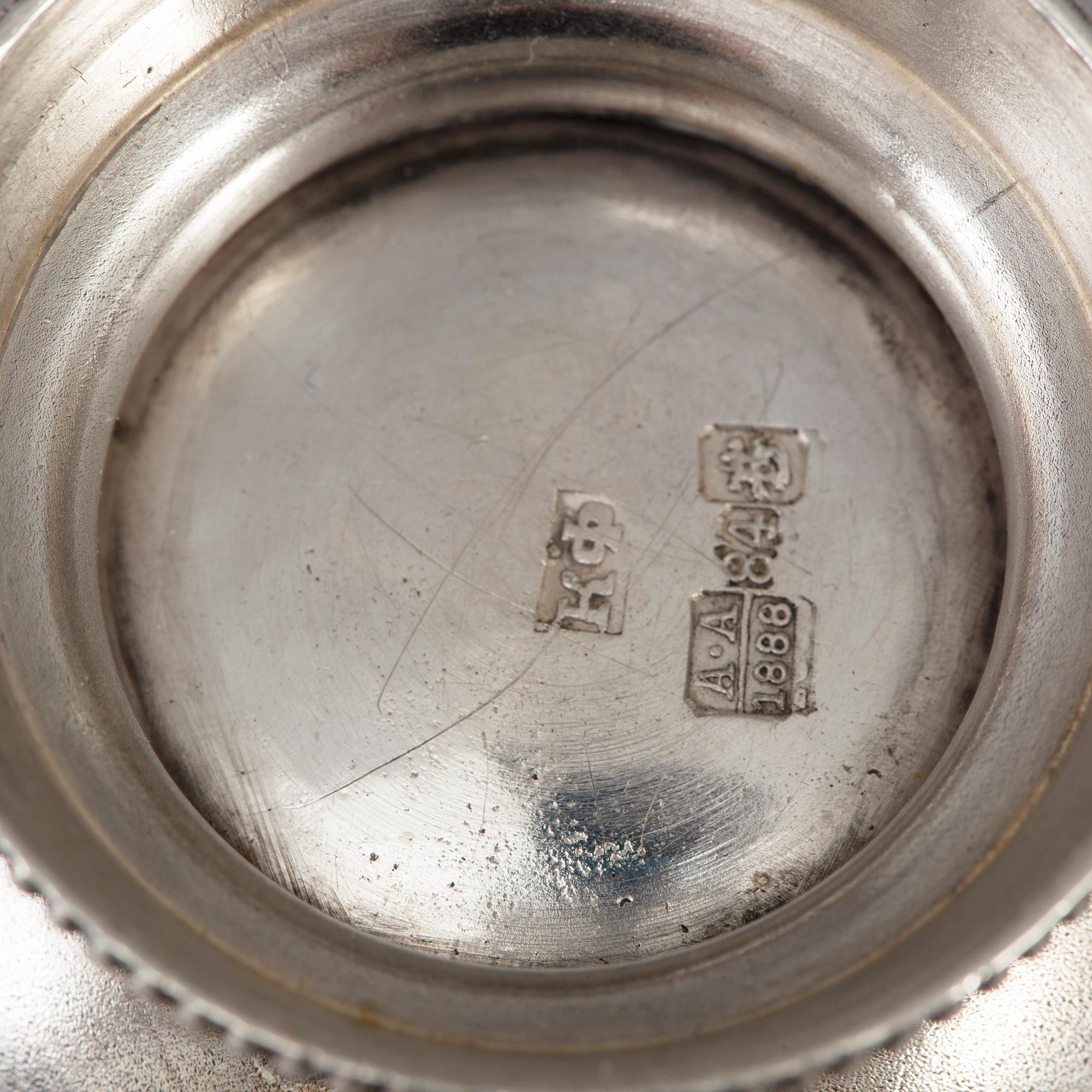 VODKAKOPP, charka, silver, Moskva 1888.
