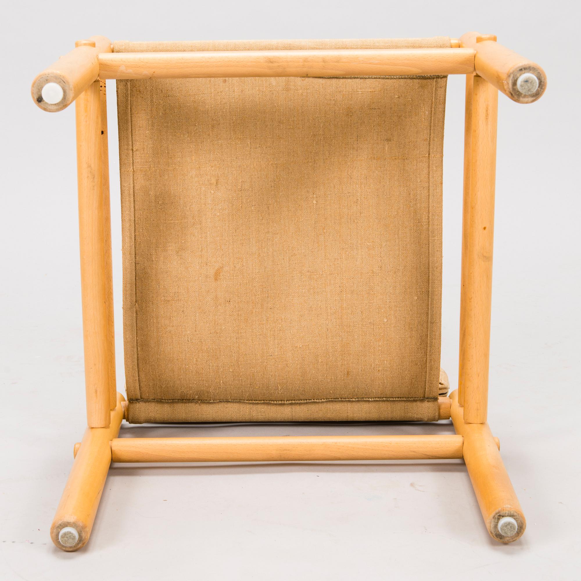 BROR BOIJE, A pair of 'Junker' easy chairs and an ottoman for Dux, Sweden, latter half of the 20th Century.