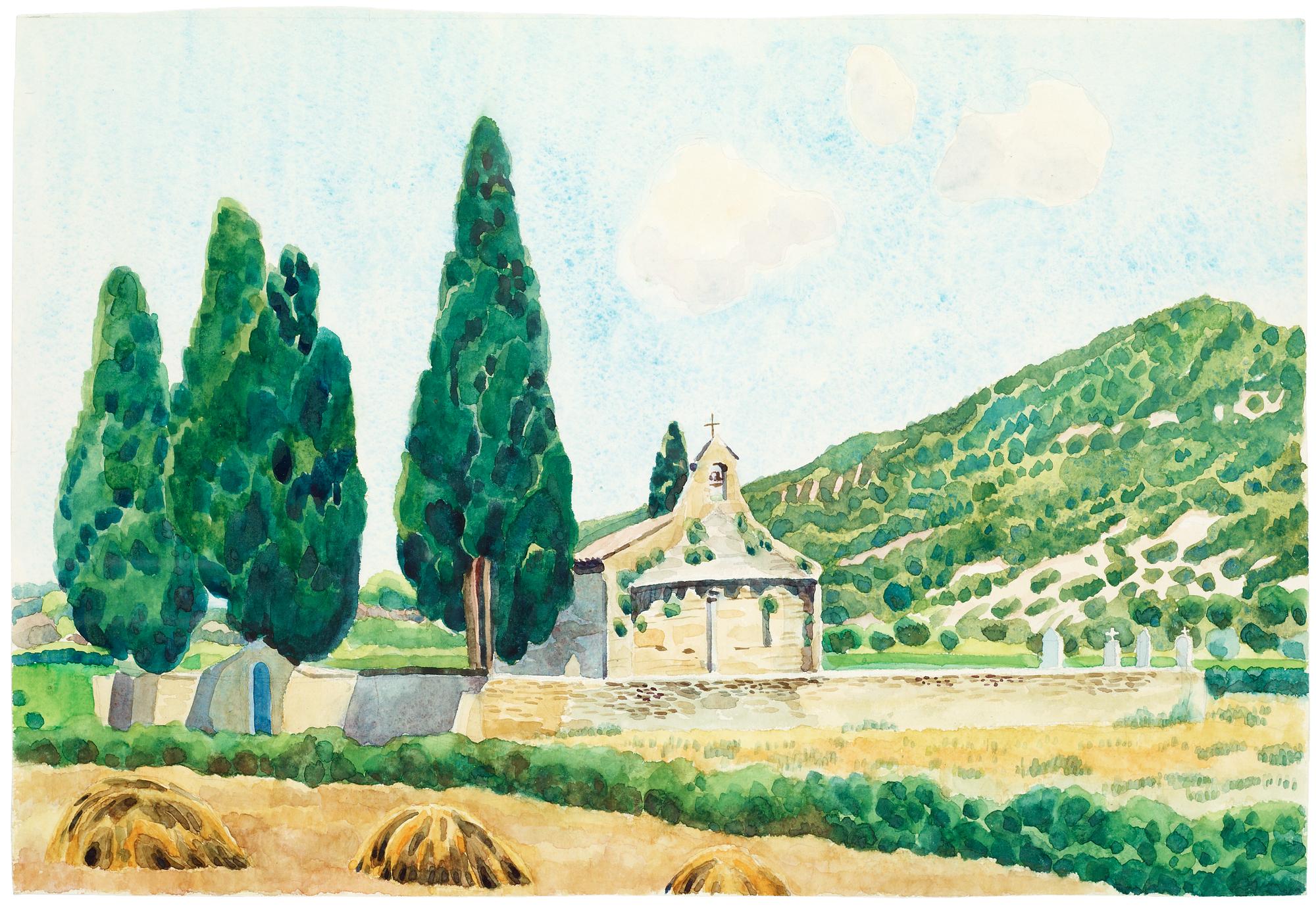 JOSEF FRANK, akvarell.