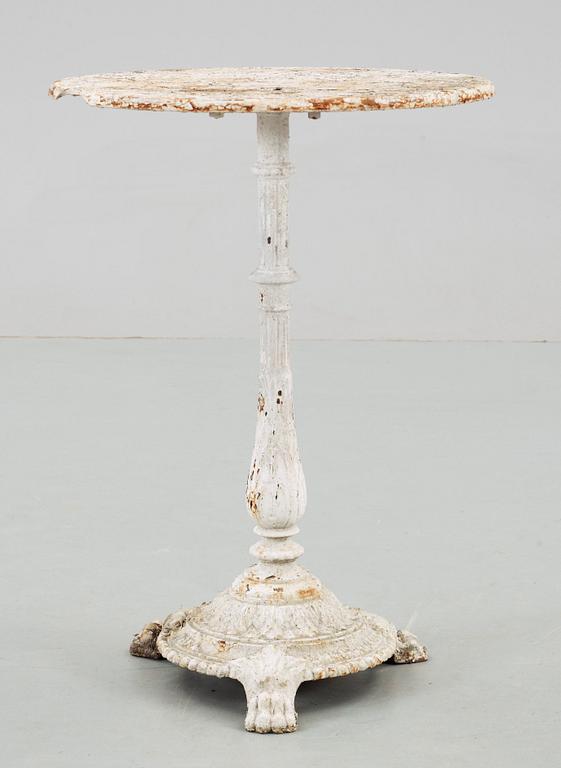 TRÄDGÅRDSBORD, gjutjärn, Bolinder Stockholm omkring 1900.