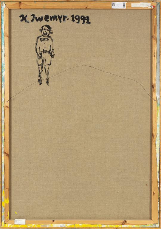 Kent Iwemyr, olja på duk, signerad och daterad 1992 a tergo.