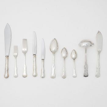 A Swedish silver cutlery set, model Prince Albert, GAB, Eskilstuna, some 1982 (98 pieces).
