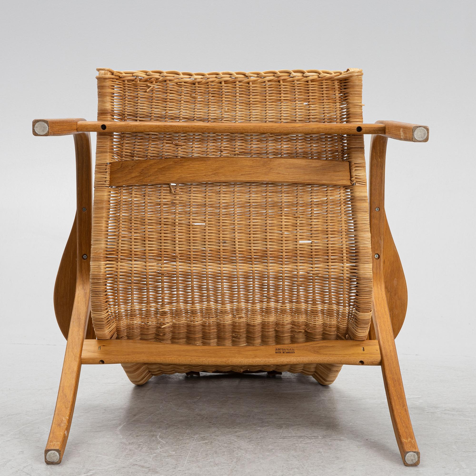 Yngve Ekström, fåtölj, "Lamino", Swedese, 1960-tal.