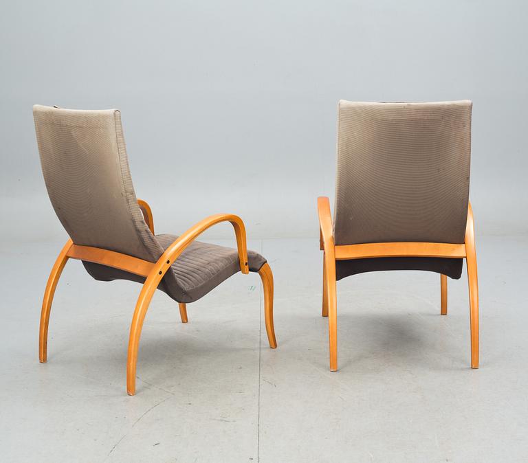 FÅTÖLJER, ett par, "Harlekiini", Asko.