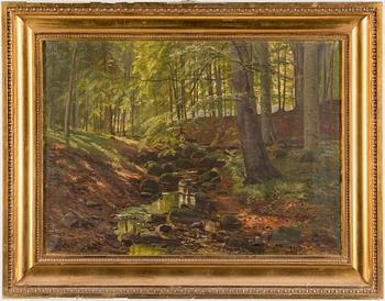 CHRISTIAN ZACHO, Oil on canvas, signed and dated 1911.