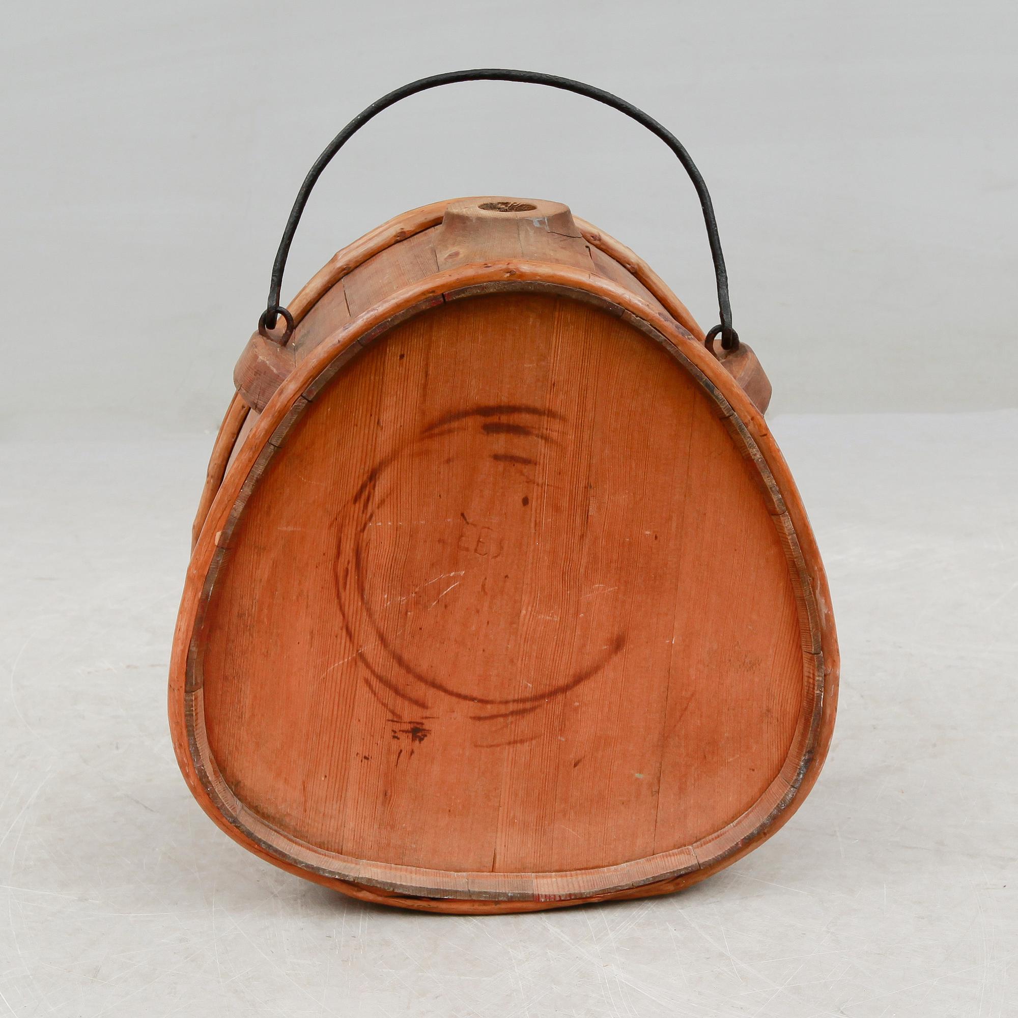 KAGGE, trä, allmoge, 1800-tal.