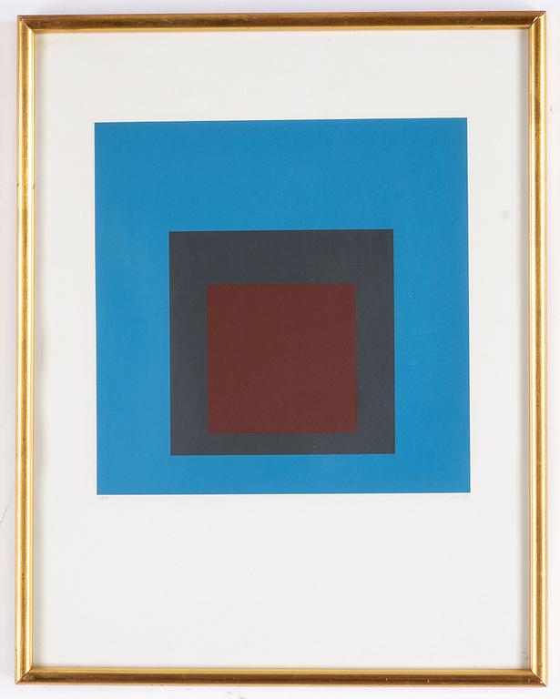 Josef Albers, silkscreen in colors, 1964, signed and numbered 20/125.