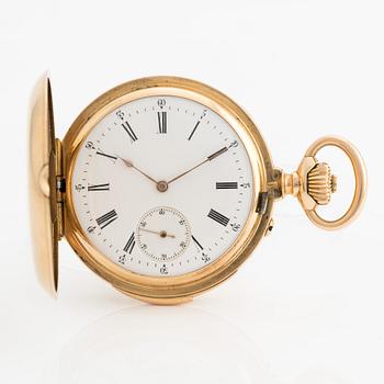 Ane Bing Hger, Paris, pocket watch, repeater, hunter case, 51,5 mm.