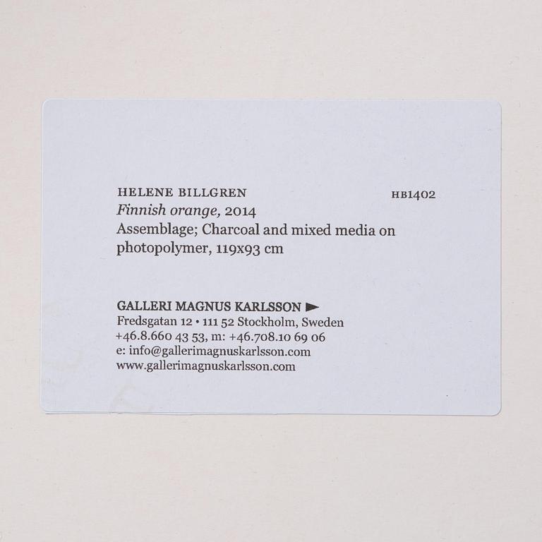 Helene Billgren, "Finnish orange".