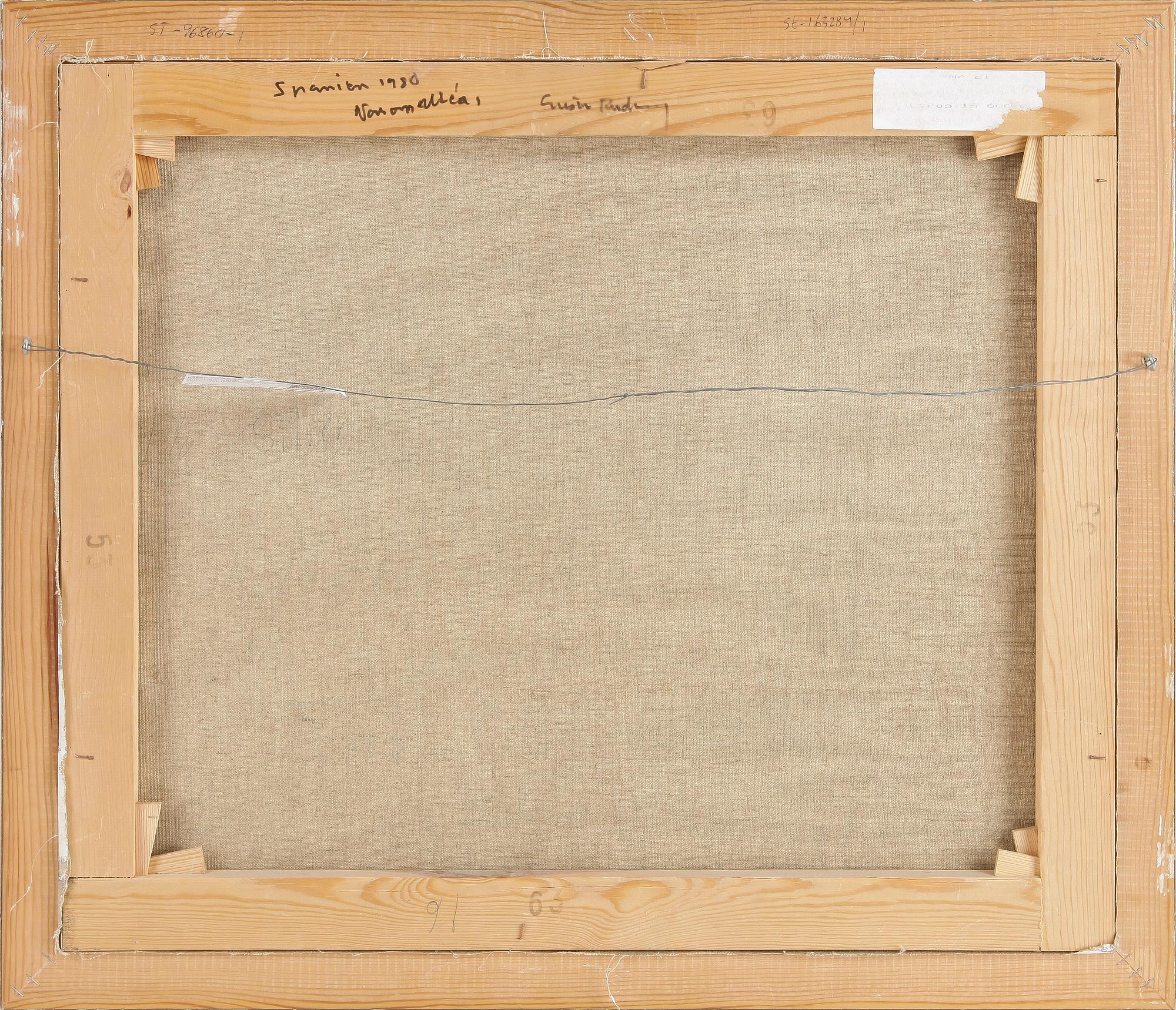 GUSTAV RUDBERG, olja på duk, sign. Enligt uppgift á tergo dat 1980.