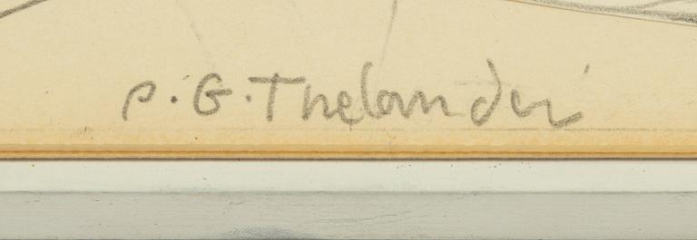 PG Thelander, a wall object, signed PG Thelander, dated -65 verso.