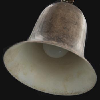 TAKLAMPA, försilvrad, rysk ortodox, 1800-tal.