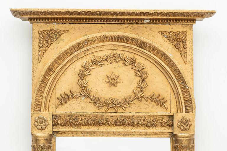 Gustaviansk, A late Gustavian mirror, Sweden, early 19th century.