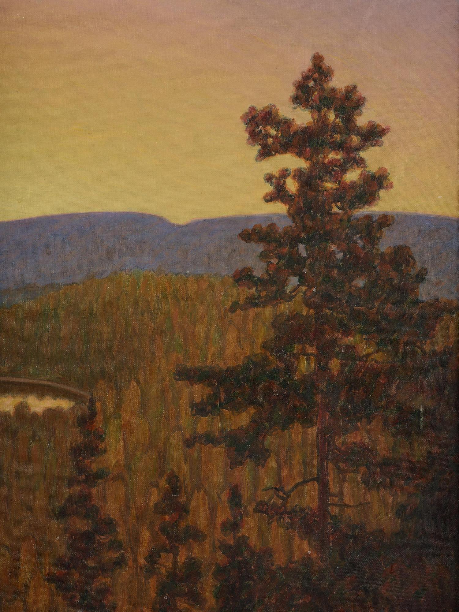 Hilding Werner, "Tidig morgon i skogen, Värmland" ("Early morning in the forest, Värmland").