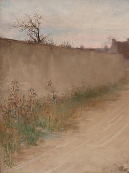 Nils Kreuger, Village street, Grez.