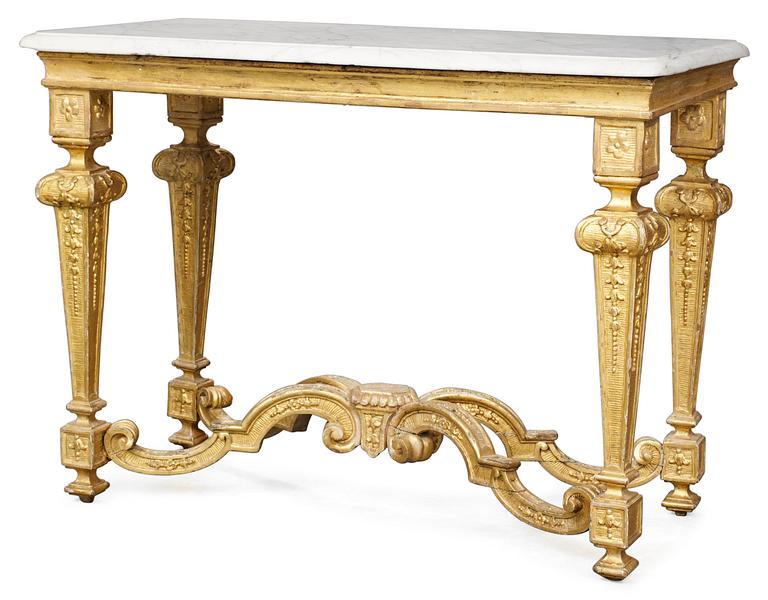 A Baroque console table.