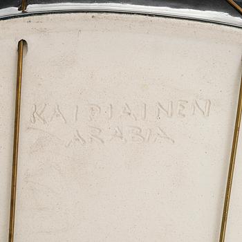 Birger Kaipiainen, a stoneware decorative plate, signed Kaipiainen Arabia.