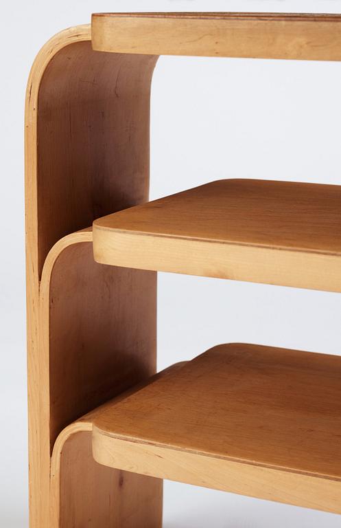 Alvar Aalto, a birch shelf, Svenska Artek, Hedemora Sweden 1945-56, model 111.