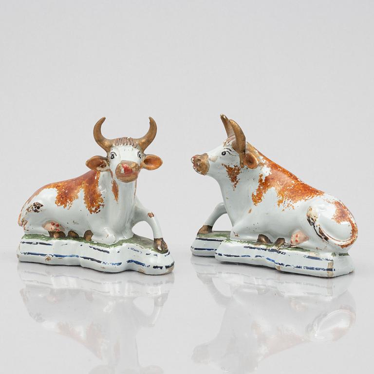 Figuriner, ett par, keramik, England, 1800-tal.