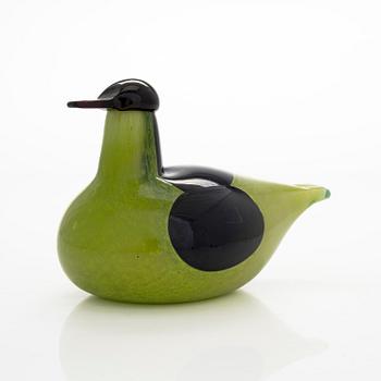Oiva Toikka, glasfågel, "Common Teal", signerad O. Toikka Nuutajärvi.
