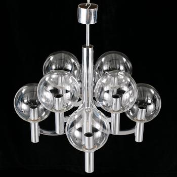 A Kaiser Leuchten ceiling lamp, later part of the 20th century.