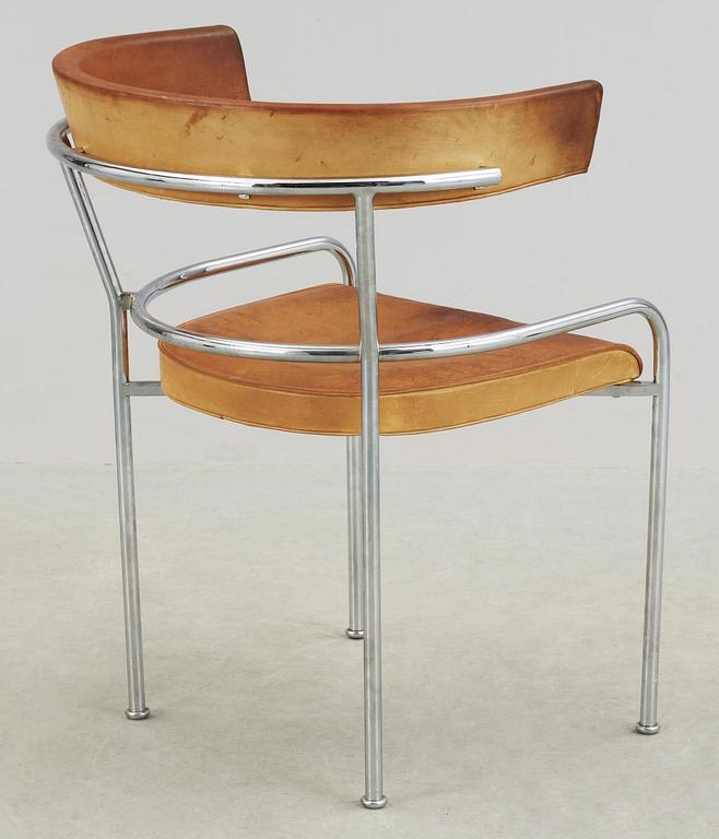 A Gunnar Asplund 'GA-1' chrome plated chair, Källemo post 1988.