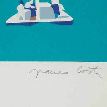 Franco Costa, färgserigrafi, signerad AP 19/30.