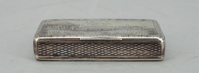 DOSA, silver, Moskva, 1800-talets slut. Vikt 106,5 g.