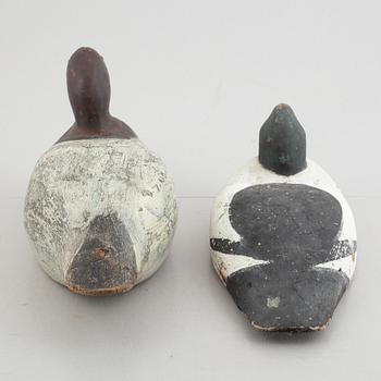A set of four decoy ducks, first half of the 20th Century.