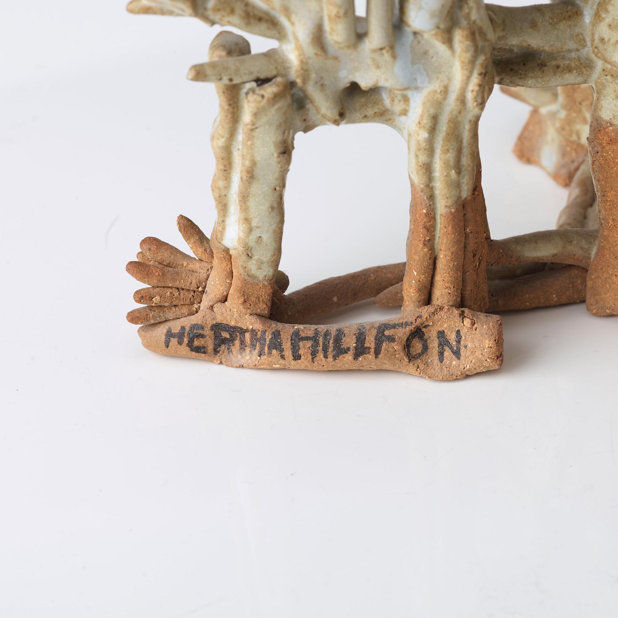 Hertha Hillfon, skulptur, egen ateljé, ca 1960.