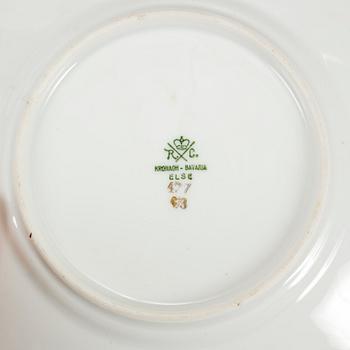 Service porcelain objects, Rörstrand and Rosenthal, 20th century (50 pieces).