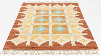 A flatweave by Britta Rendahl Ljusterdal, ca 235 x 165 cm.