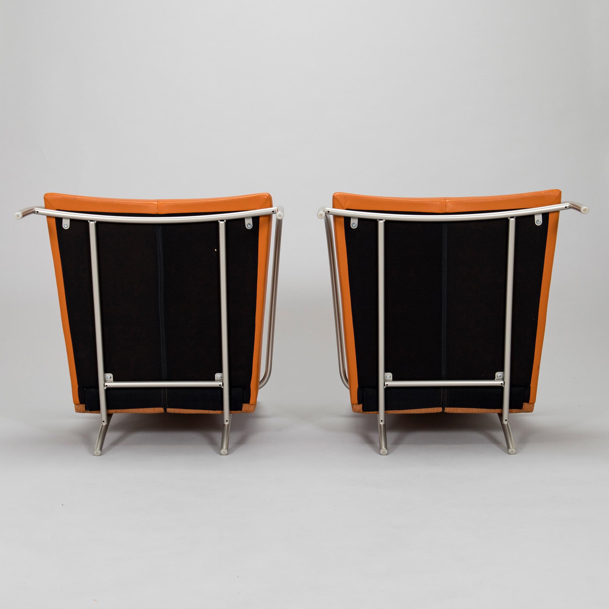 Gijs Papavoine, a pair of 'Lomas' easy chairs for Montis.
