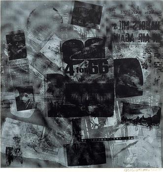 ROBERT RAUSCHENBERG, silkscreen signed dated and numbered 70 51/100.