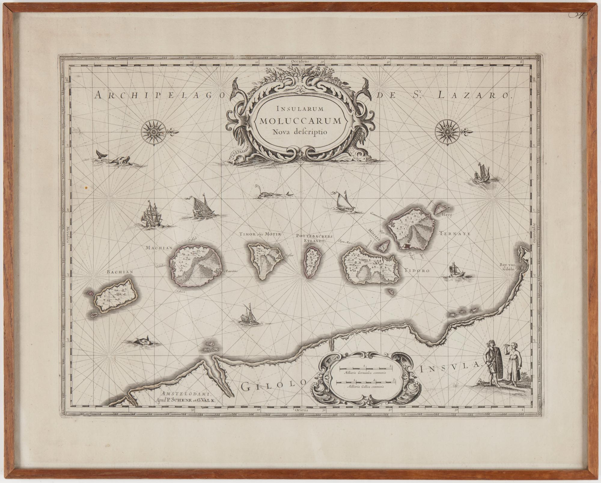 KARTA, kopparstick, "Insularum Moluccarum Nova Descriptio", Sannolikt 1600-tal.