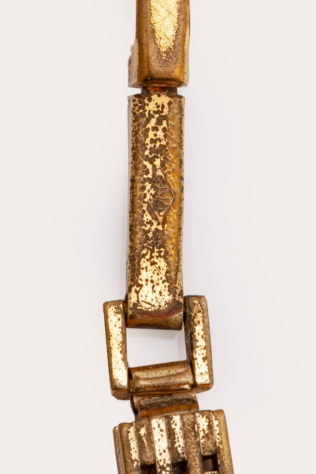 Jaeger-le Coultre wrist watch, 18K gold, 15 mm, manual, strap metal.