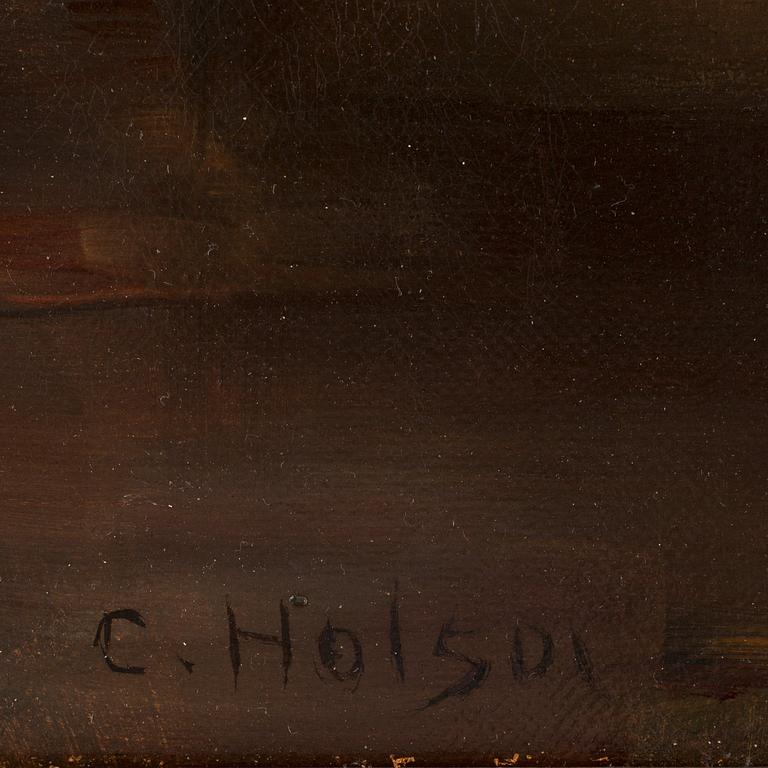 Carl Holsoe, Interior with woman.