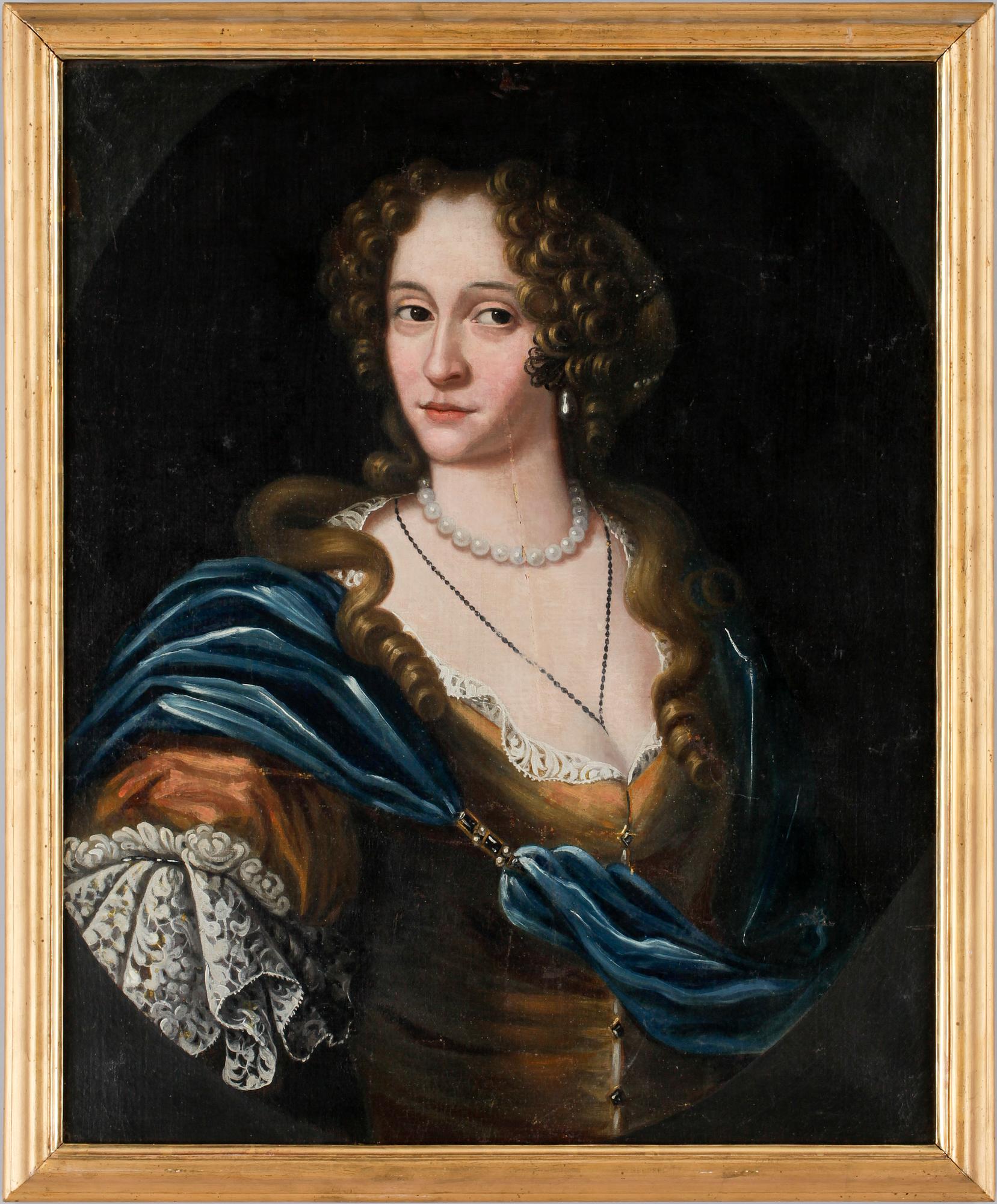 OKÄND KONSTNÄR, olja på duk, 1700/1800-tal.