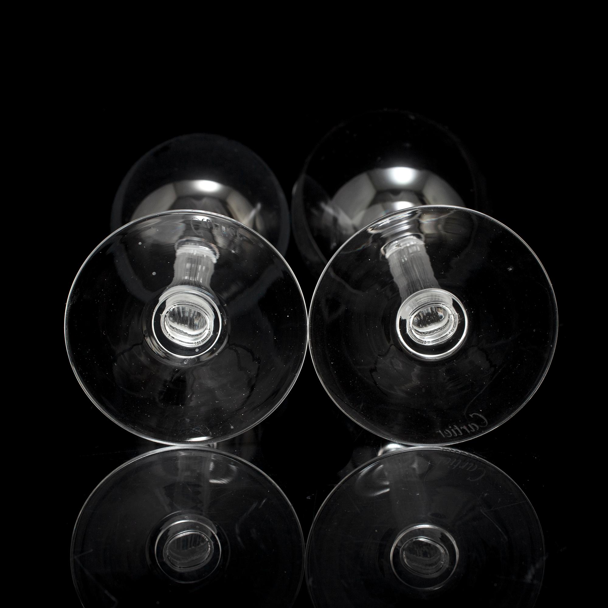 CARTIER, a 23-piece glass service 'La maison des Must', 1988.