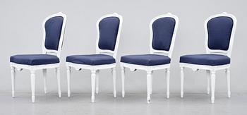 SALONGSGRUPP, 5 delar, gustaviansk stil, 1900-tal.