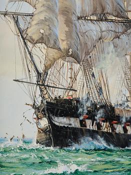 Barry Mason, "Shannon" in battle with "Chesapeake".