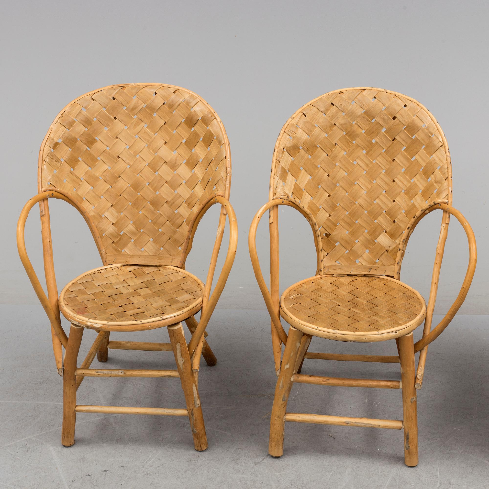 3 set of chairs by Gösta Westerberg, "LC-stolen", 20th century.