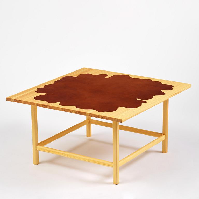 Mathieu Gustafsson, a prototype coffee table, "Slab", executed by cabinetmaker Markus Karlbom, Burhult, 2024.