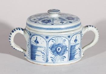 LOCKSKÅL, fajans, Holland 1700-tal.