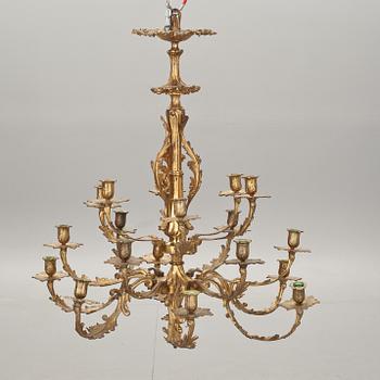 LJUSKRONA, Louis XV-stil, sekelskifte 1900. Höjd 90 cm.