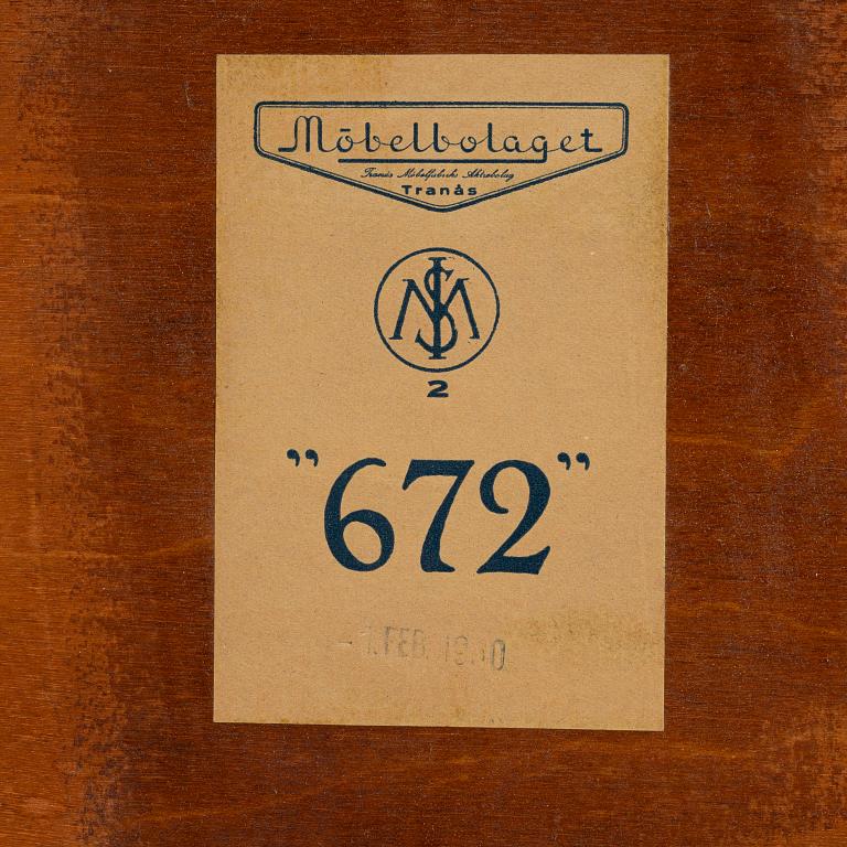 Cabinet, Möbelbolaget Tranås Möbelfabriks Aktiebolag, circa 1940.