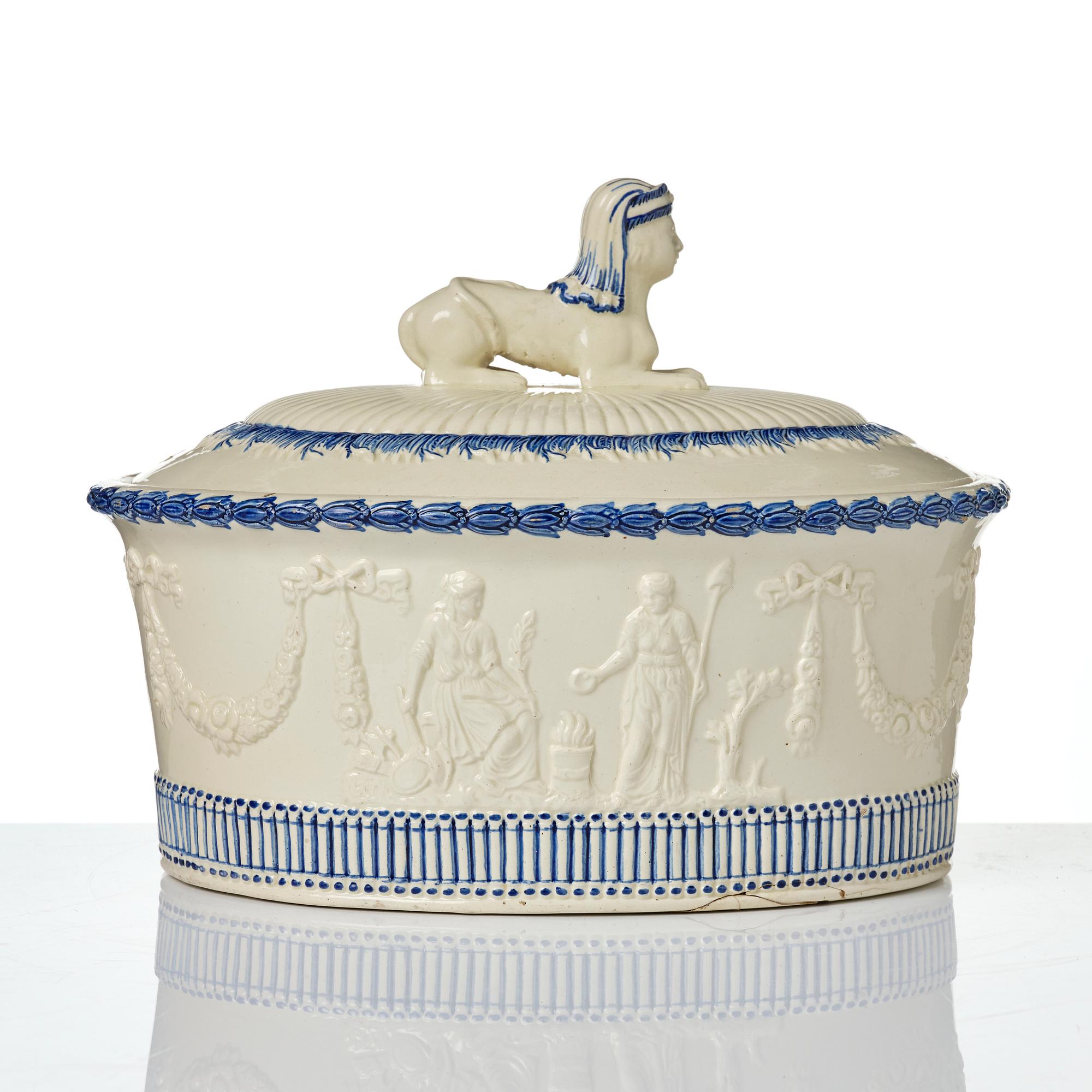 Pastejform, flintgods, Empire, Rörstrand, 1800-talets början.